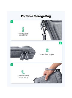 Ugreen Carry Case for Nintendo Switch Storage Handle Cover Bag for NS Ultra Slim Hard Shell with 10 Game Slots Portable Bag for Switch with Military Level Protection  - Image 4