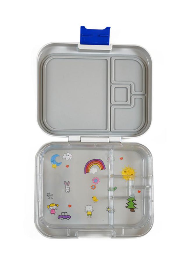 TINY WHEEL 4 Compartment Bento Lunch Box - Grey - Image 2