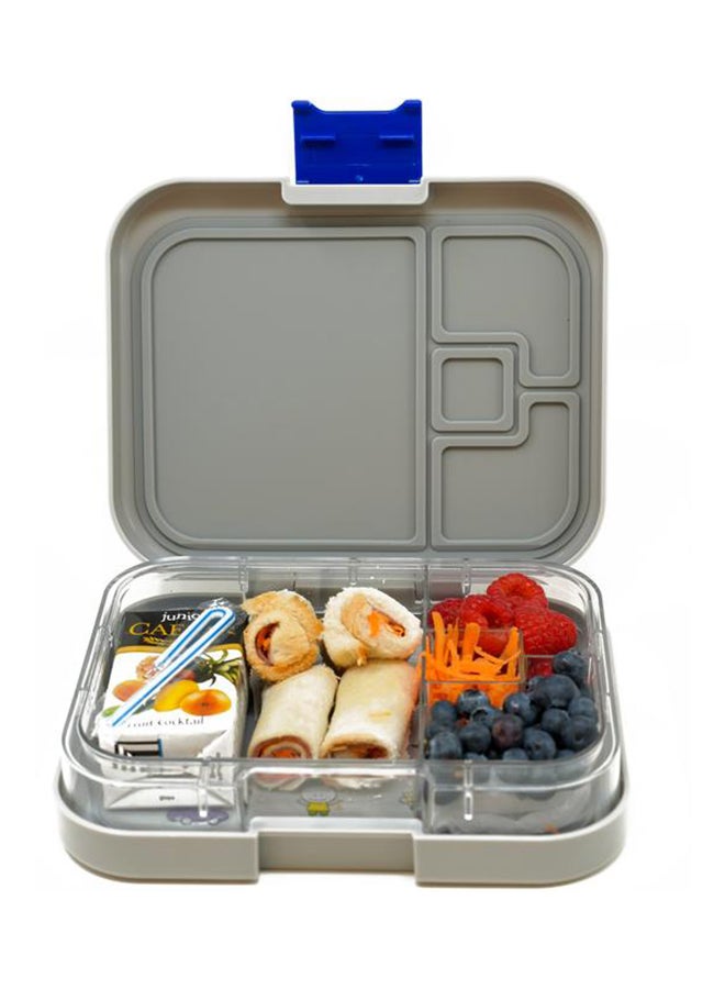TINY WHEEL 4 Compartment Bento Lunch Box - Grey - Image 3