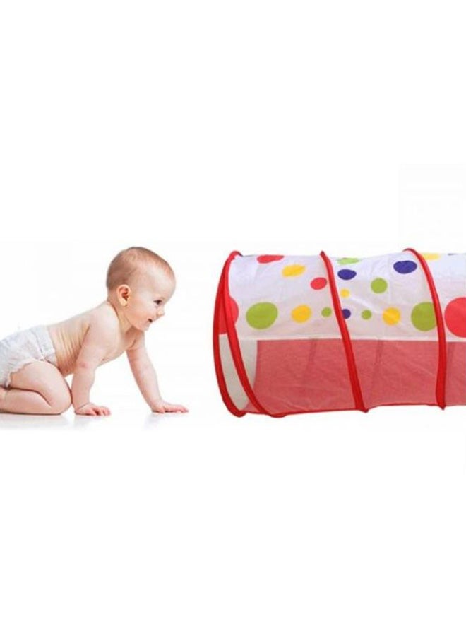 Generic - 3-Piece Crawling Tunnel Tent House Set With Storage Bag Multicolored 4+ Year 114x38x36.6cm - Image 1
