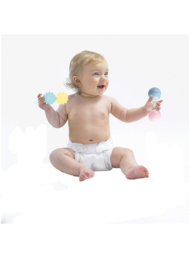 HUANGER 8-Piece Teether Rattle Toys Set Easy To Clean Bright Colors Durable And Unique Detailed Design 41.4x26.2x5.5cm  - Image 3