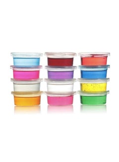 MASCO 12-Piece Colour Crystal Clay Slime For Kids Upto 12 Months Multicolored 20cm  - Image 2