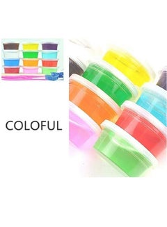 MASCO 12-Piece Colour Crystal Clay Slime For Kids Upto 12 Months Multicolored 20cm  - Image 4