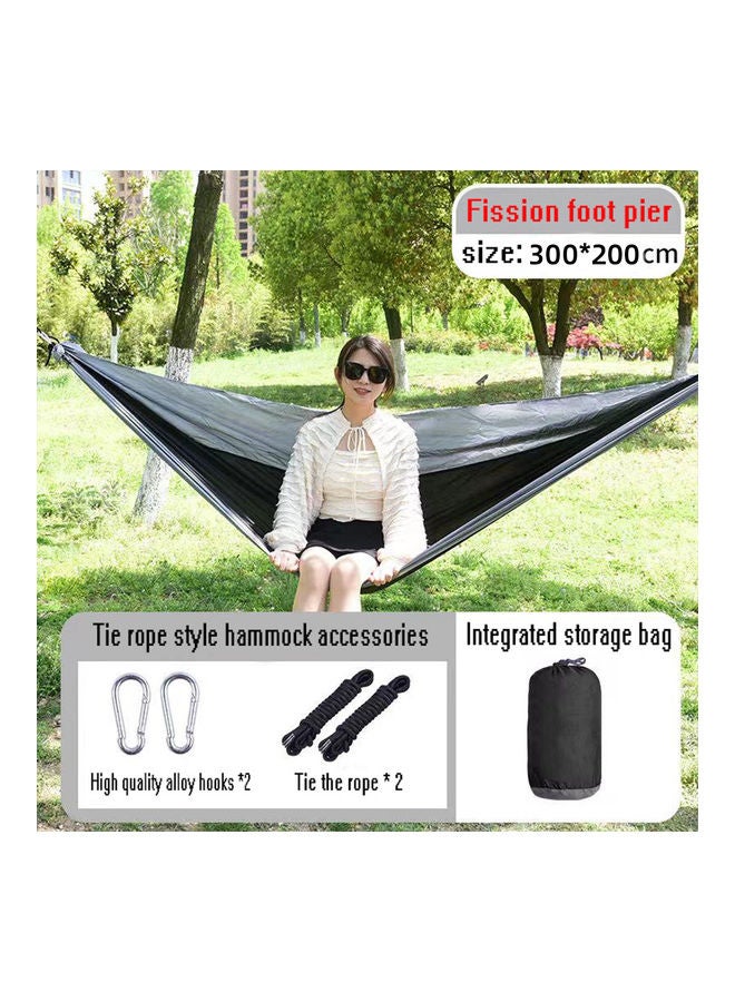 Camping Portable Double Hammock Black/Grey 300x200cm - v1635235426/N51568297A_5