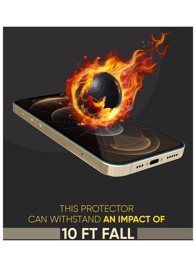 SWIFT SHIELDZ Unbreakable Hybrid Glass Screen Protector for iPhone 12 Pro Transparent  - Image 4