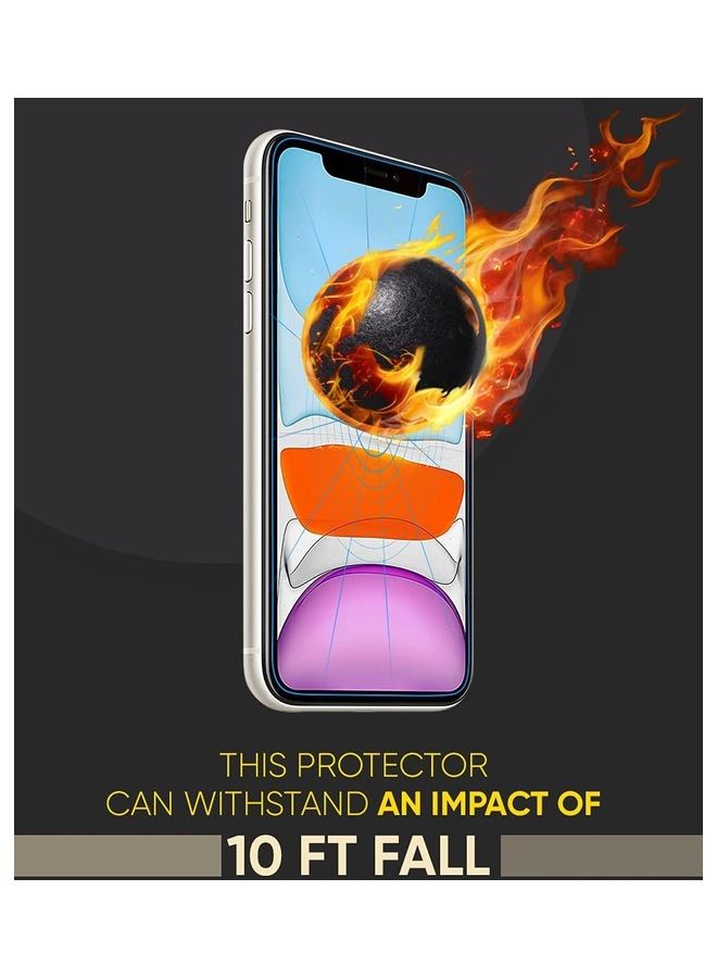 SWIFT SHIELDZ Unbreakable Hybrid Glass Screen Protector for iPhone 11 Transparent  - Image 3