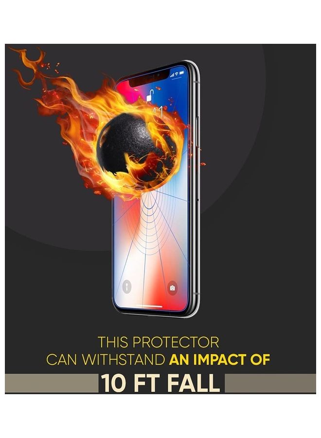 SWIFT SHIELDZ Unbreakable Hybrid Glass Screen Protector for iPhone X Transparent  - Image 4