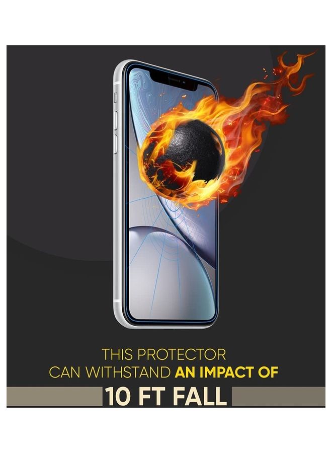 SWIFT SHIELDZ Unbreakable Hybrid Glass Screen Protector for iPhone XR Transparent  - Image 4