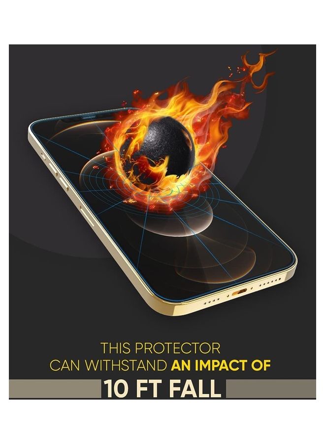 SWIFT SHIELDZ Unbreakable Hybrid Glass Screen Protector for iPhone 12 Pro Max Transparent  - Image 4