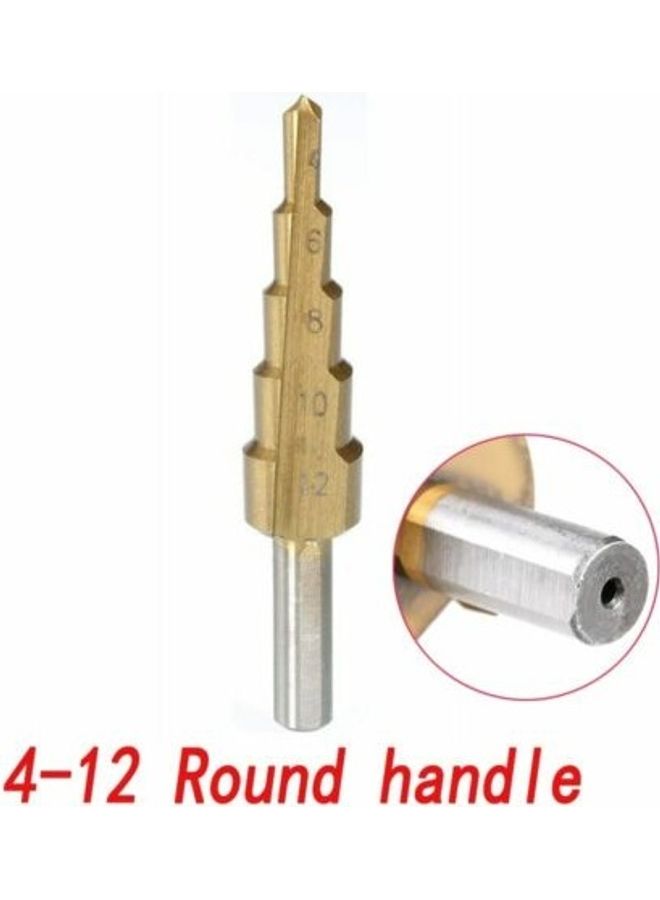 سيلفرلاين لقمة مثقاب HSS مقاس 4-12 مم ذهبي/ رمادي 4MM TO 12MM - Image 2