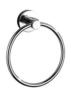 Generic 6 Inch Hand Towel Ring, Stainless Steel Bath Towel Ring Holder, Wall Mounted Shower Hanging Towel Ring Contemporary Round Towel Rings For Countertop Bathroom Lavatory Silver  - Image 1