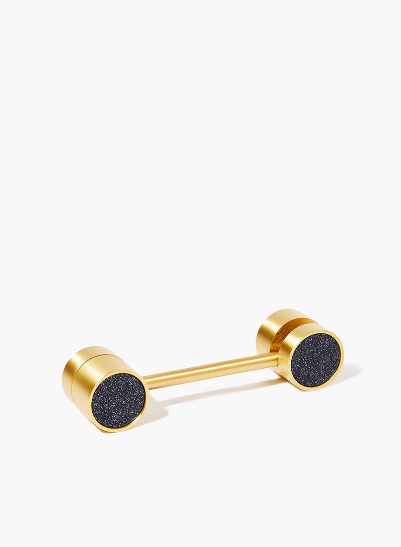 Amal - Nordic Style Cabinet Drawer Pulls Knob Latch Starry Black/Brass 84 x 26 x 28mm - Image 1
