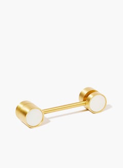 Nordic Style Cabinet Drawer Pulls Knob Latch Abalone Shell/Brass 84 x 26 x 28mm