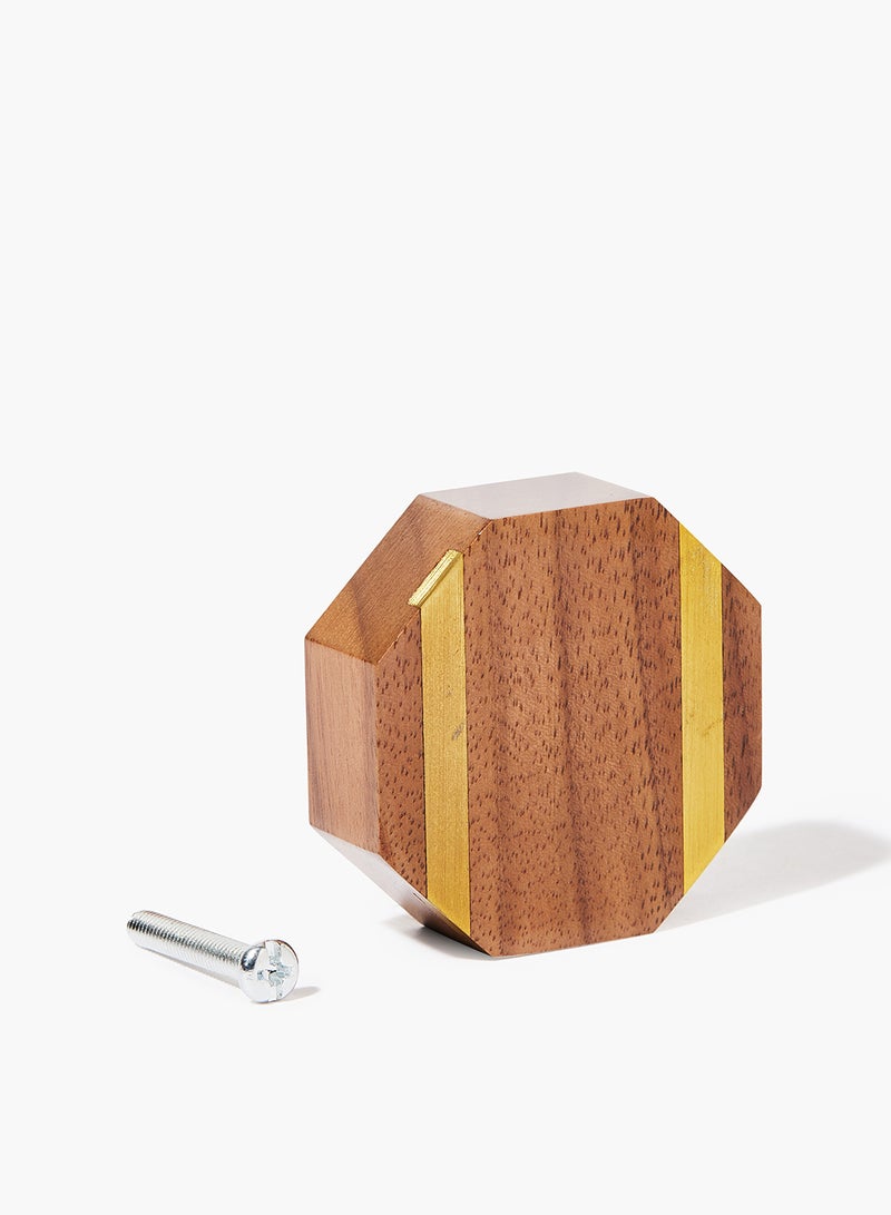Amal - Modern Style Cabinet Handle Walnut 45 x 31mm - Image 1