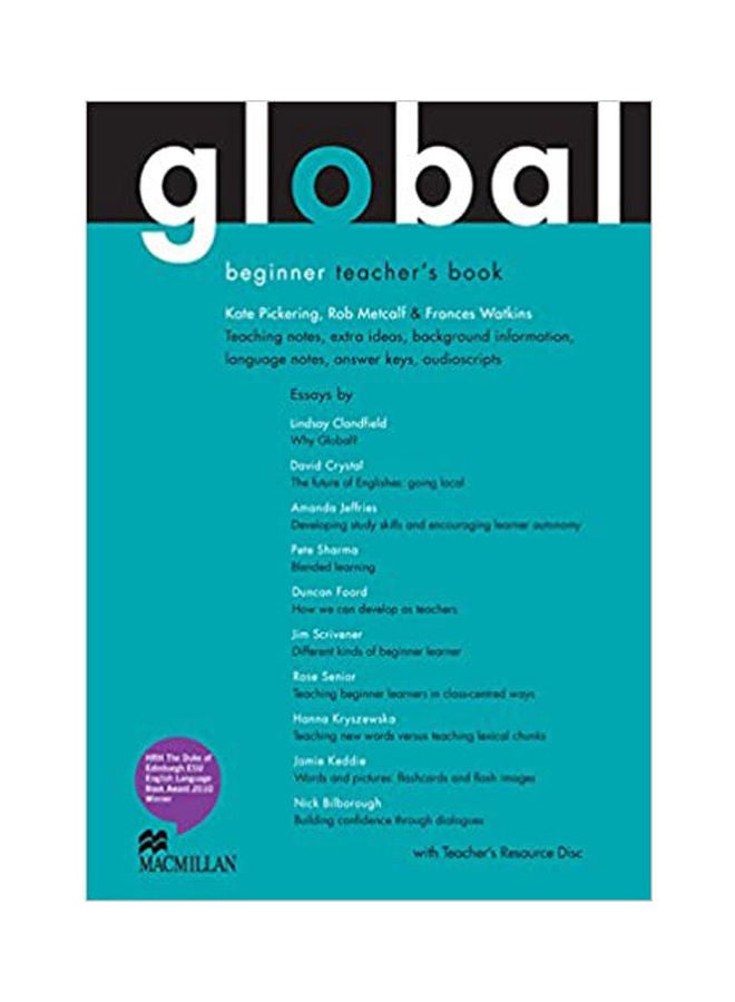 Global Beginners Teacher Book + Test Cd Pack Paperback English by Rob Metcalf And Jonathan Coxall 