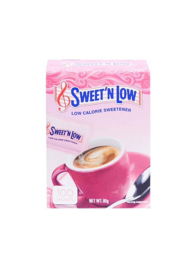 SWEET'N LOW Low Calorie Sweetener 100 Sachets 80grams