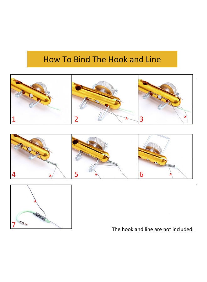Generic - Fishing Hook Tier Line Knotter Tackle Tool 18x1.1x6cm - Image 1
