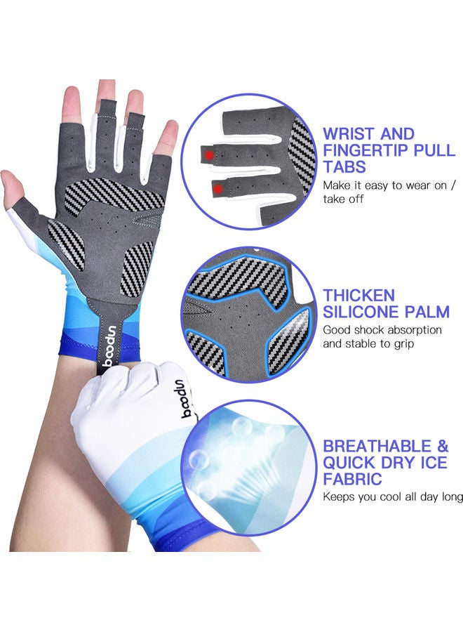 بودون Anti-Skid Sun Protection Half Finger Fishing Glove 30x3x16cm - Image 4
