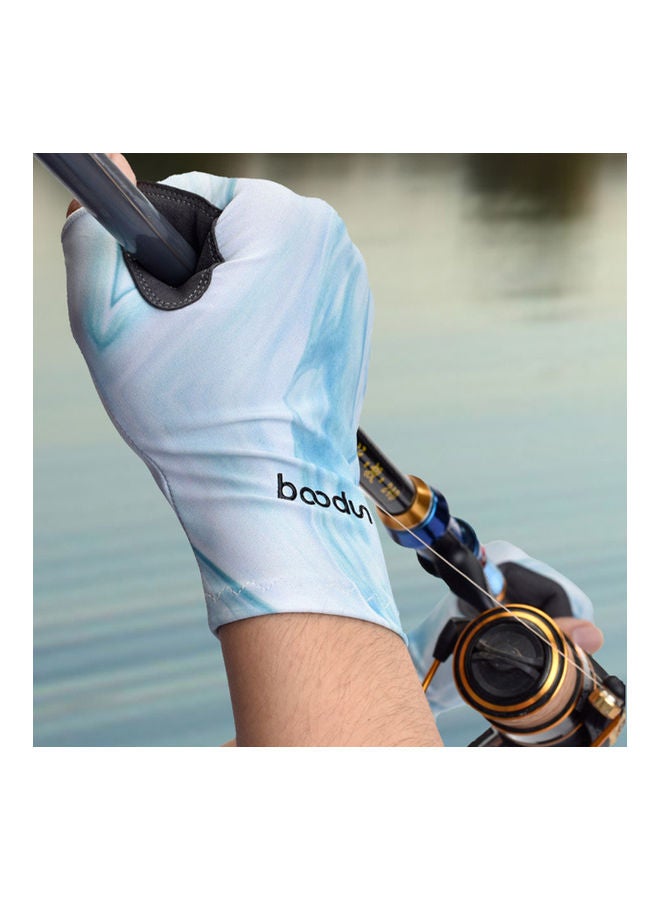 BOODUN Anti-Skid Super Elastic Half Finger Fishing Glove - Image 4