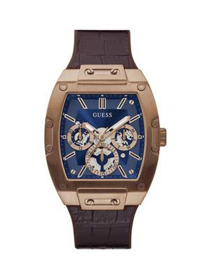 جس Men's Leather Chronograph Watch Gw0202G2  - Image 1