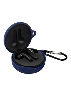 Waterproof And Anti-Drop Earbuds Case Cover For LG Tone Free FN7 FN6 FN5 FN4 Bluetooth Headset Blue