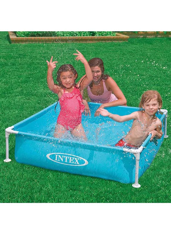 انتكس Mini Rectrangular Frame Portable Pool 122x122x30cm