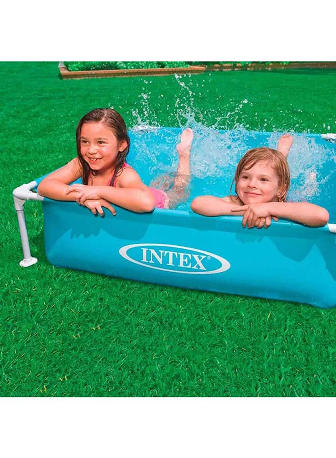 انتكس Mini Rectrangular Frame Portable Pool 122x122x30cm