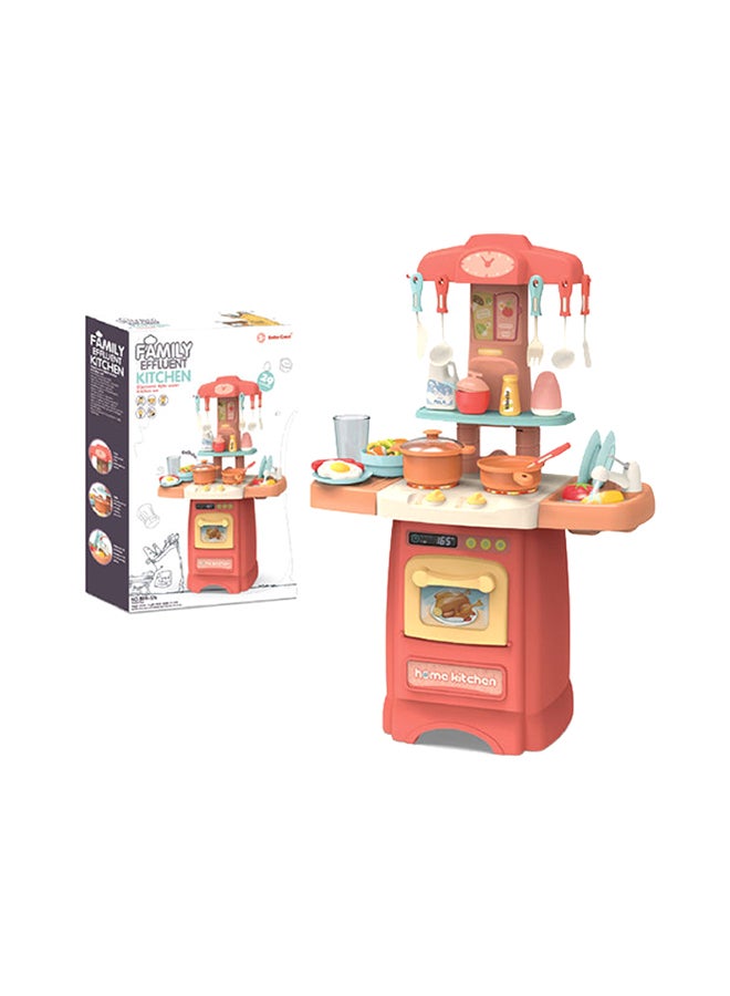 FAMILY CENTER - Toys For Girls With Realistic Lights, Sounds & Kitchen Accessories Set 63x22x45.5cm - Image 1