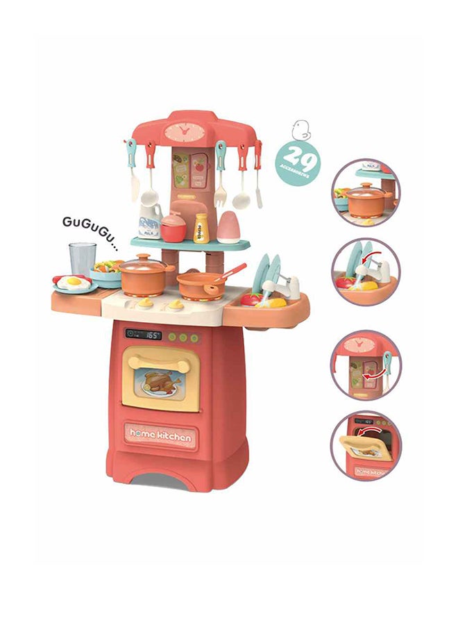 FAMILY CENTER - Toys For Girls With Realistic Lights, Sounds & Kitchen Accessories Set 63x22x45.5cm - Image 1