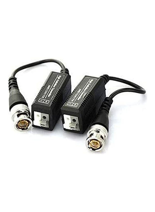 UTP - Passive Utp Balun Hd-Cvi- Hd-Tvi- Ahd Transceiver Camera Cctv Black - Image 1