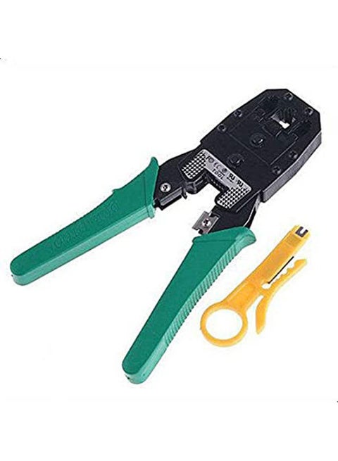 Rj45 Rj11 Rj12 Wire Cable Crimper Pliers And Wire Cutter Crimp Pc Network Tool Green