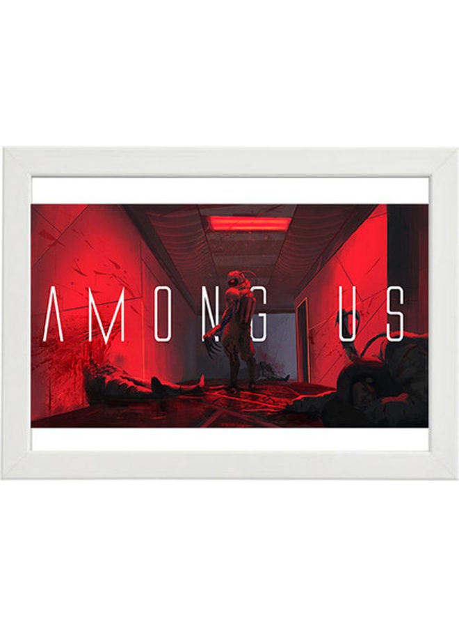 MEC Among Us Digital Wall Art Poster Frame White 21x30cm