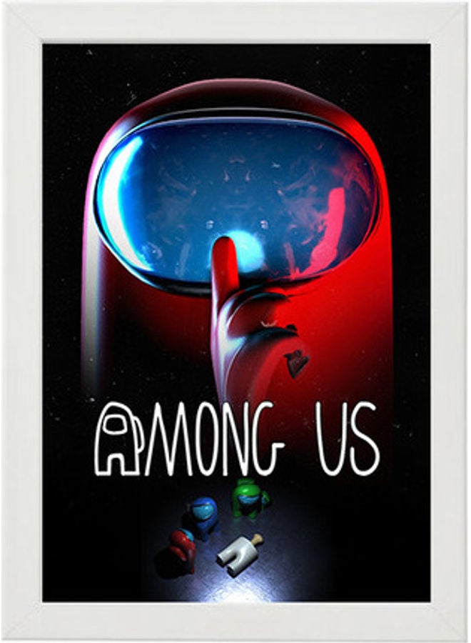 MEC Among Us Digital Wall Art Poster Frame White 21x30cm