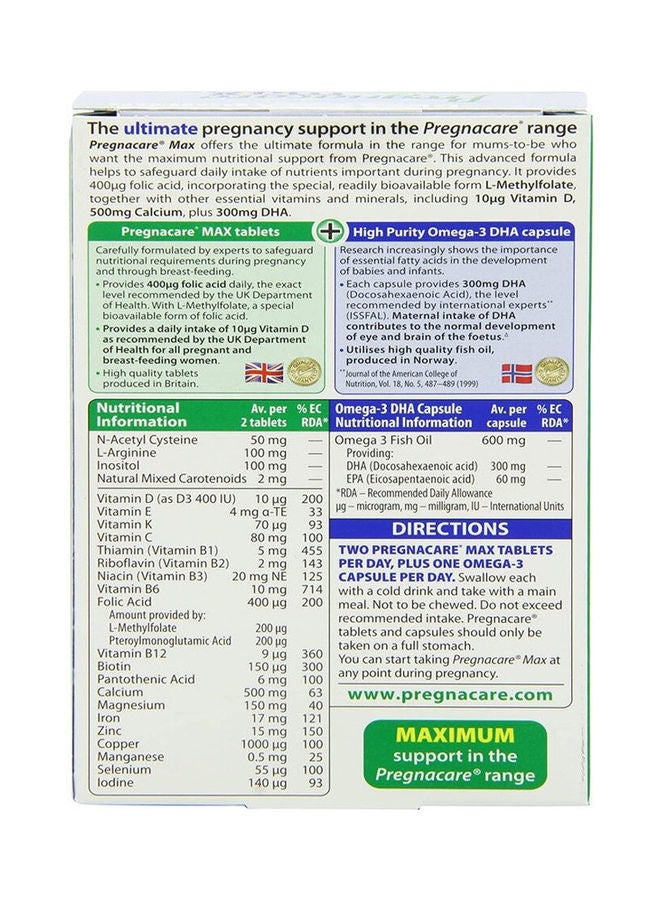 Vitabiotics - Pregnacare Max 56 Multi Vitamins and Minerals Tablets - Image 1