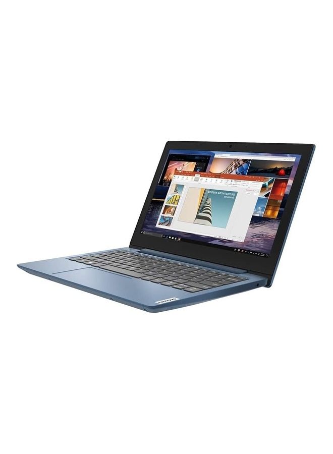 IdeaPad 1 11IGL05 Laptop With 11.6-Inch Display, Celeron N4020 Processor/4GB RAM/128GB SSD/Windows 10 Home/Intel UHD Graphics 600 English/Arabic Ice Blue
