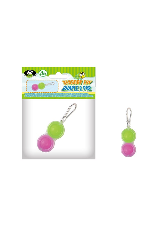 P.Joy - Sensory Toy Dimple 2 Pop Keychain Assorted - Image 1