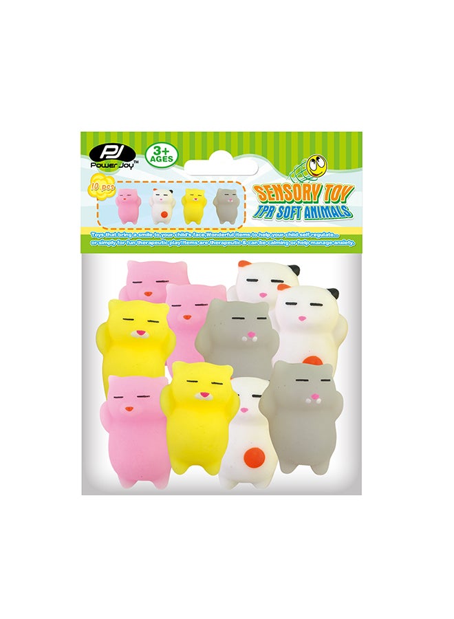 Power Joy Sensory Toy Soft Animals 10 Pieces Assorted  - Image 2