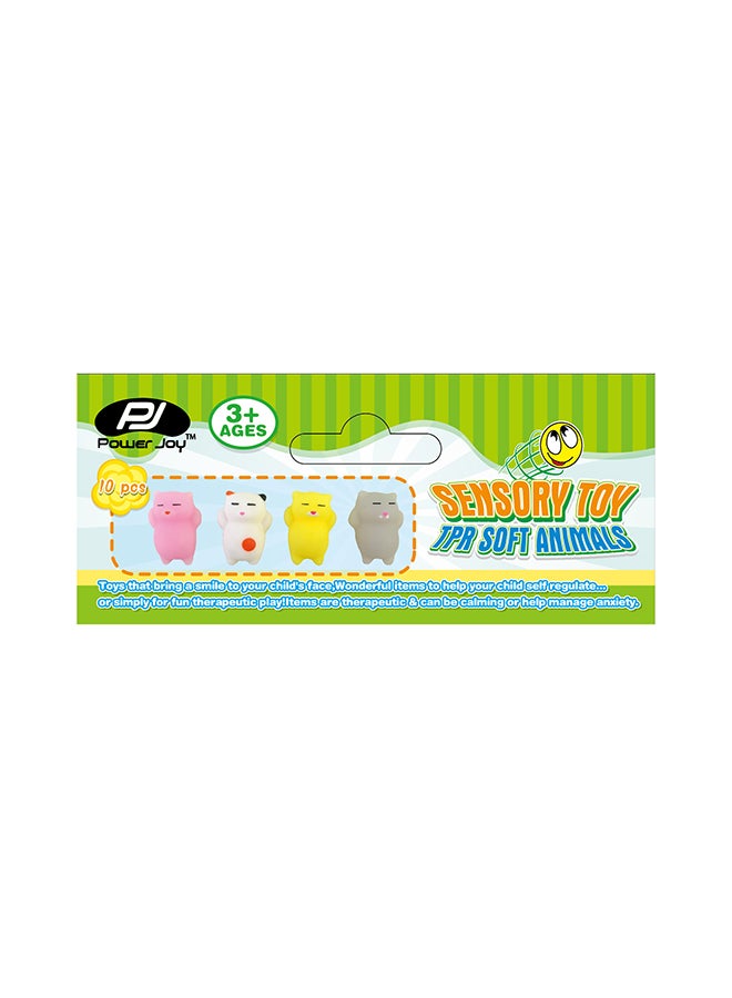 Power Joy Sensory Toy Soft Animals 10 Pieces Assorted  - Image 3