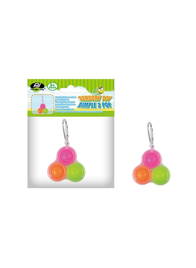 P.Joy - Sensory Toy Dimple 3 Pop Keychain Assorted - Image 1