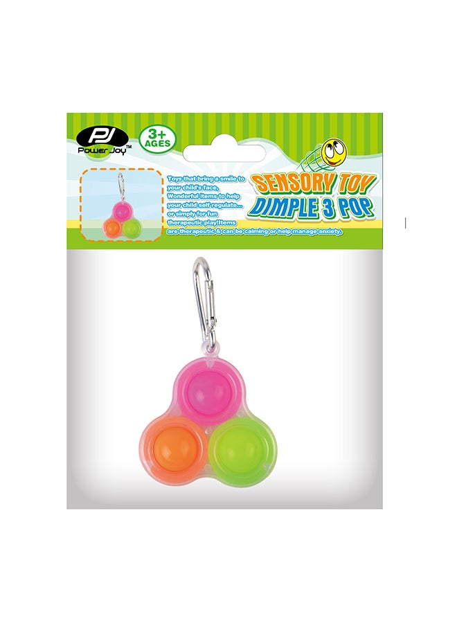 P.Joy - Sensory Toy Dimple 3 Pop Keychain Assorted - Image 1