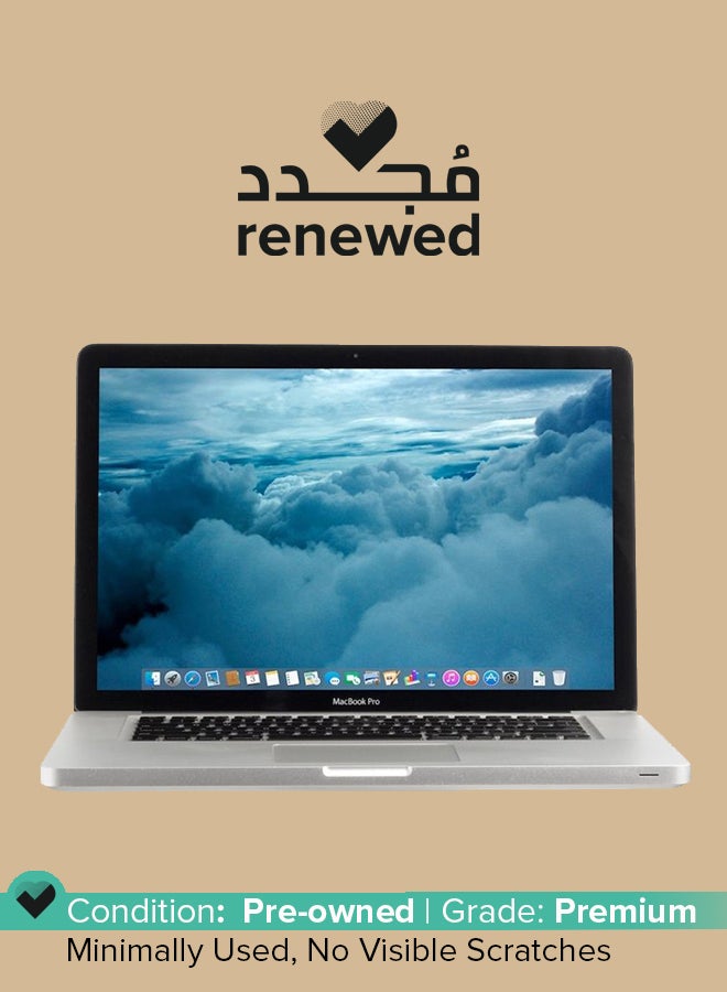 Apple Renewed - Macbook Pro MB985LL/A (2009) Laptop With 15.4-Inch Display, Core 2 Duo Processor/1st Gen/4GB RAM/500GB SSD/256MB NVIDIA GeForce 9600M GT Graphics English Silver - Image 1