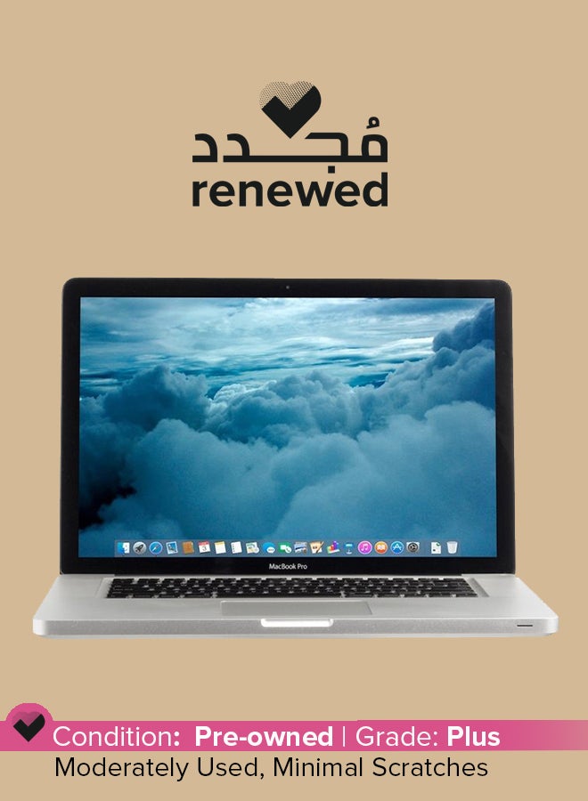 Apple Renewed - Macbook Pro MB985LL/A (2009) Laptop With 15.4-Inch Display, Core 2 Duo Processor/1st Gen/4GB RAM/500GB SSD/256MB NVIDIA GeForce 9600M GT Graphics English Silver - Image 1