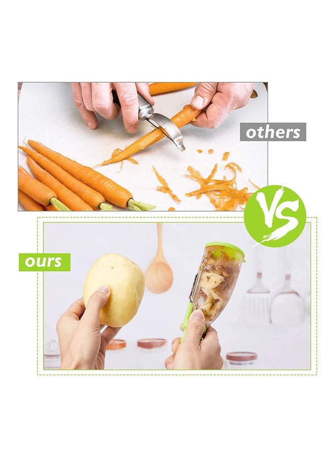 Peeler with Container Green