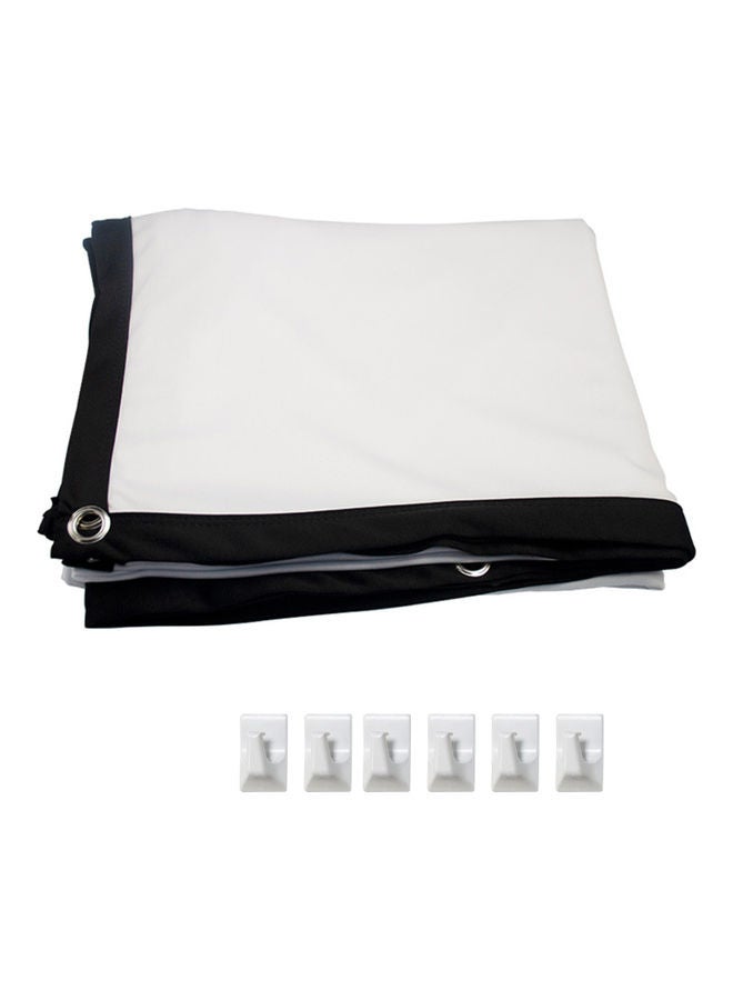 84-inch 16:9 Portable HD Projector Screen LU-Q1026-10 White - Image 2