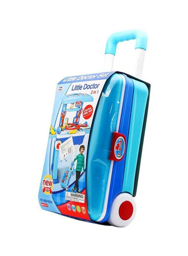 Beauenty 2 In 1 Little Pretend Doctor Play Set With Suitcase Trolley Educational Toy For Kids 63x53x25cm  - Image 1