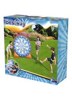3-Piece All Star Kickball Inflatable Dartboard Play Day Kick Darts Game Kit 107x157x57cm