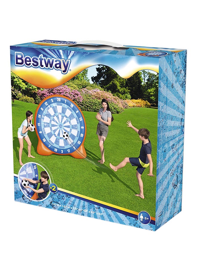 Bestway - 3-Piece All Star Kickball Inflatable Dartboard Play Day Kick Darts Game Kit 107x157x57cm - Image 1