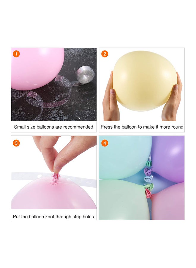 null - 2-Piece Durable High Quality Balloon Arch Garland Decorating Strip Tape 5meter - Image 1