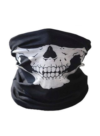 Lightweight Breathable And Microfiber Polyester Skull Printed Face Mask cm - v1635247325/N35359824A_1