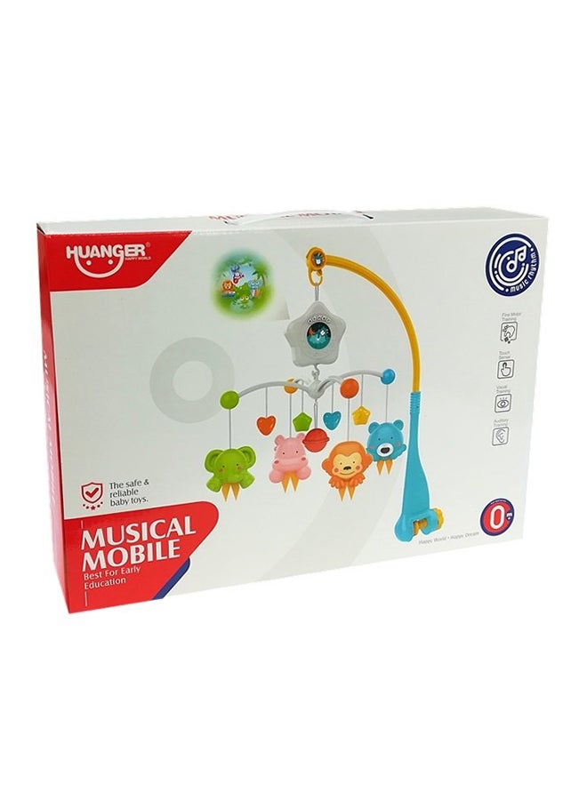 HUANGER - Rotating Attractive Musical Rattle Cot Mobile For Cradle And Bed Jhoomer Assorted 53x33x50cm - Image 1